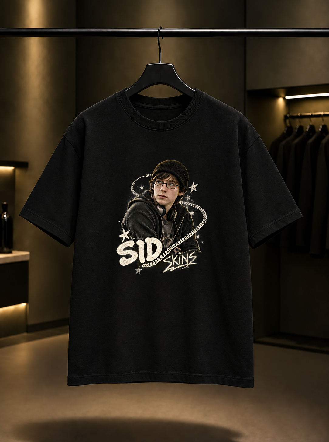Skins Sid Tişört — Siyah