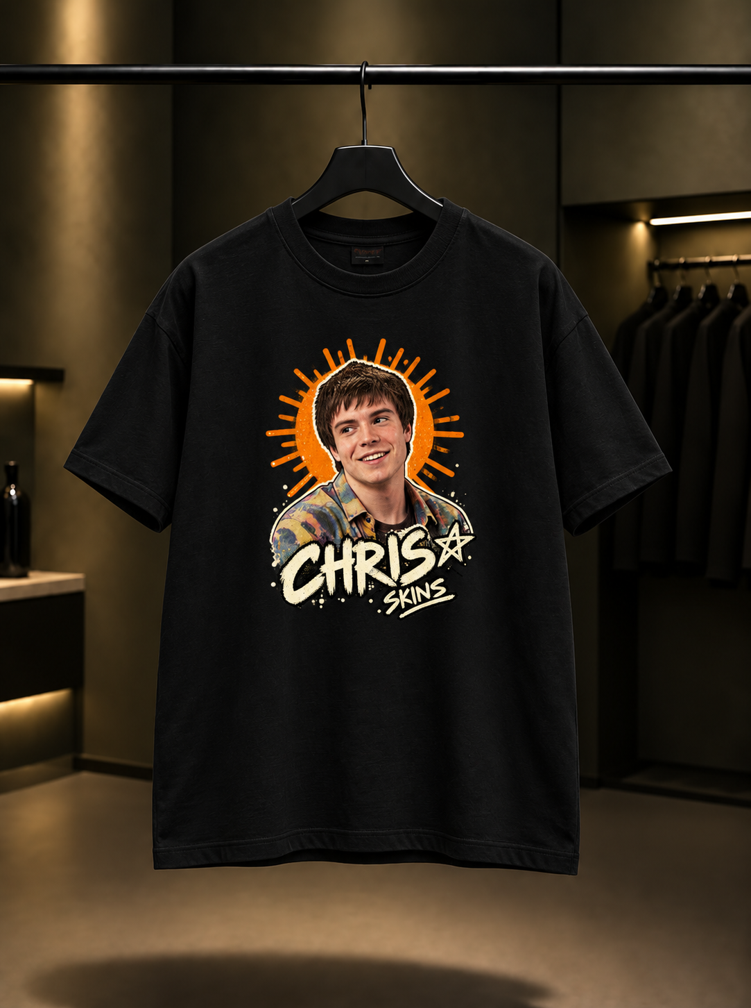 Skins Chris Tişört — Siyah
