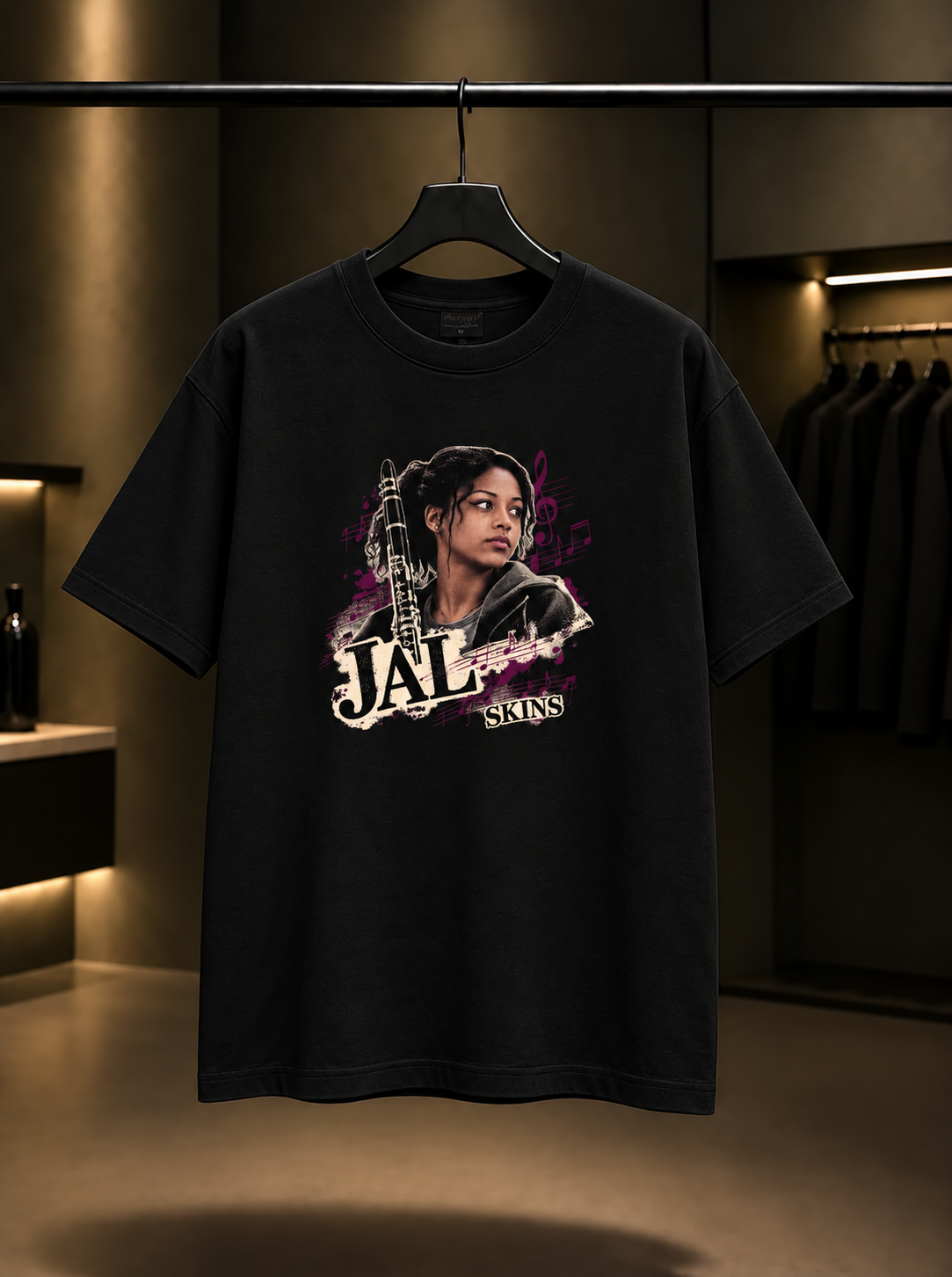 Skins Jal Tişört — Siyah