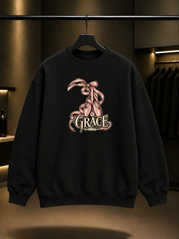Skins Grace — Metal Ballet Sweatshirt — Siyah