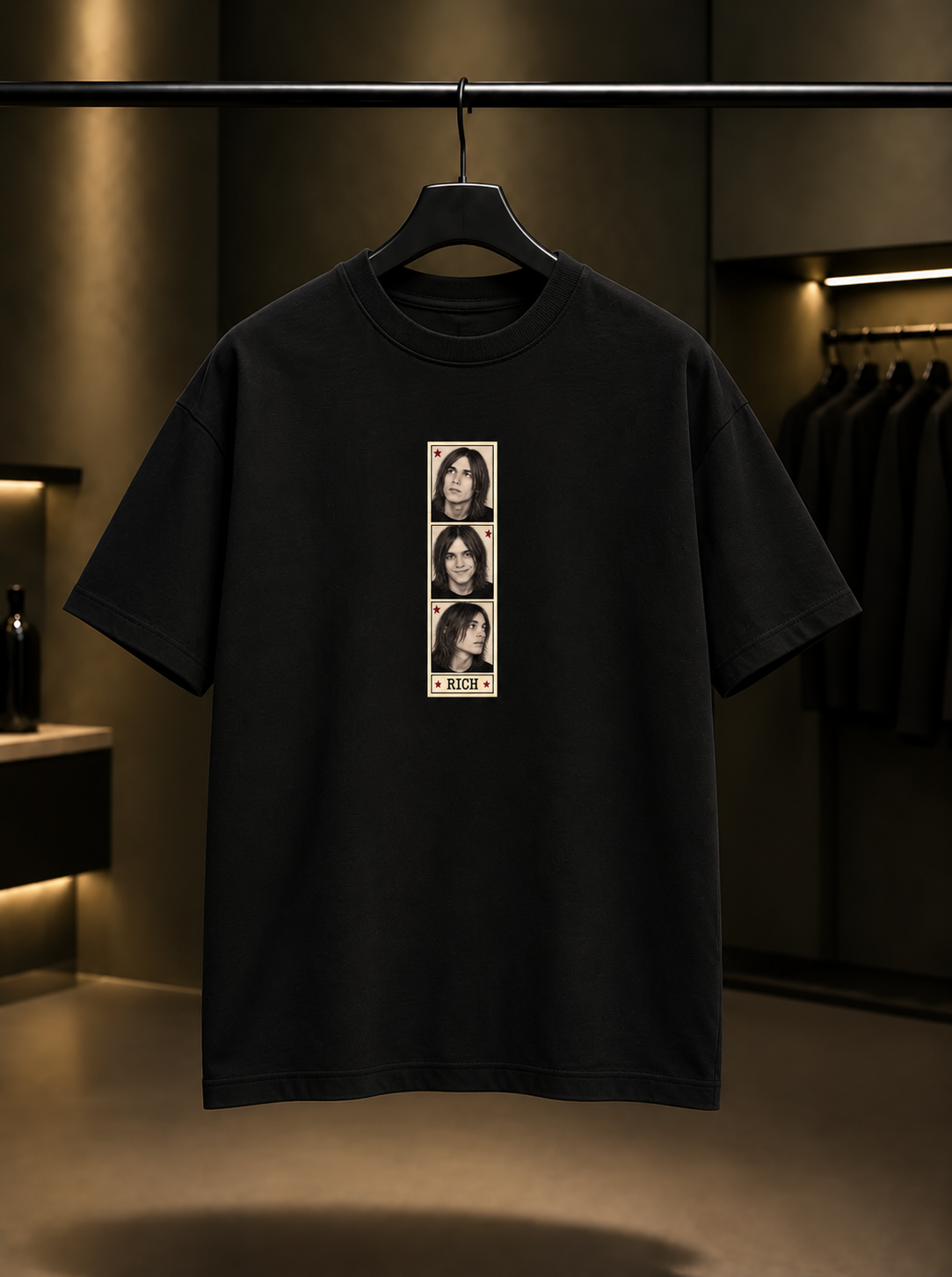 Skins Rich — Photobooth Tişört — Siyah