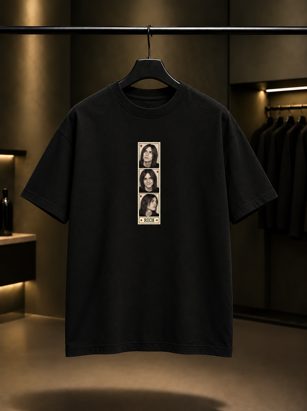 Skins Rich — Photobooth Tişört — Siyah