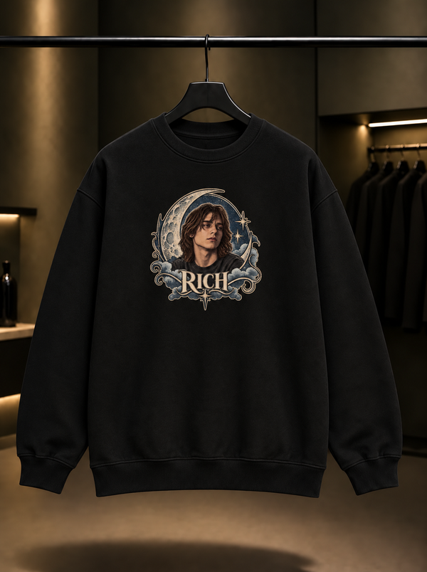 Skins Rich — Sun Moon Sweatshirt — Siyah