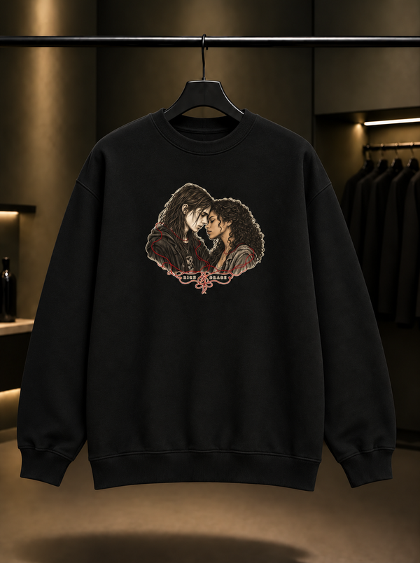 Skins Rich & Grace — Linework Sweatshirt — Siyah