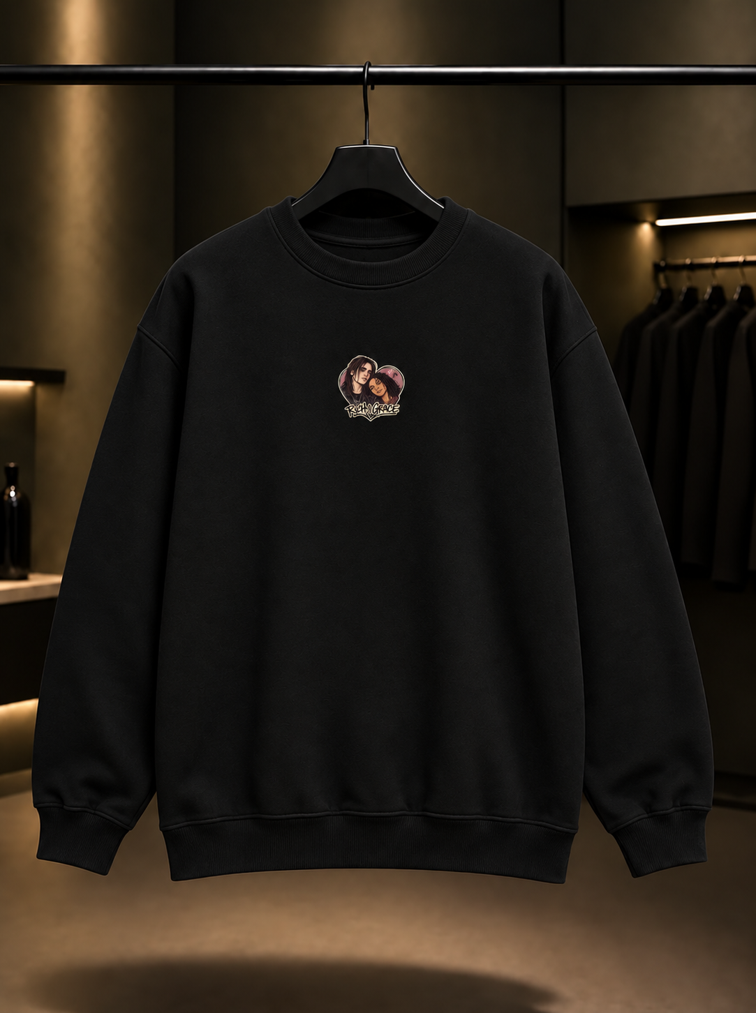 Skins Rich & Grace — Mini Sweatshirt — Siyah