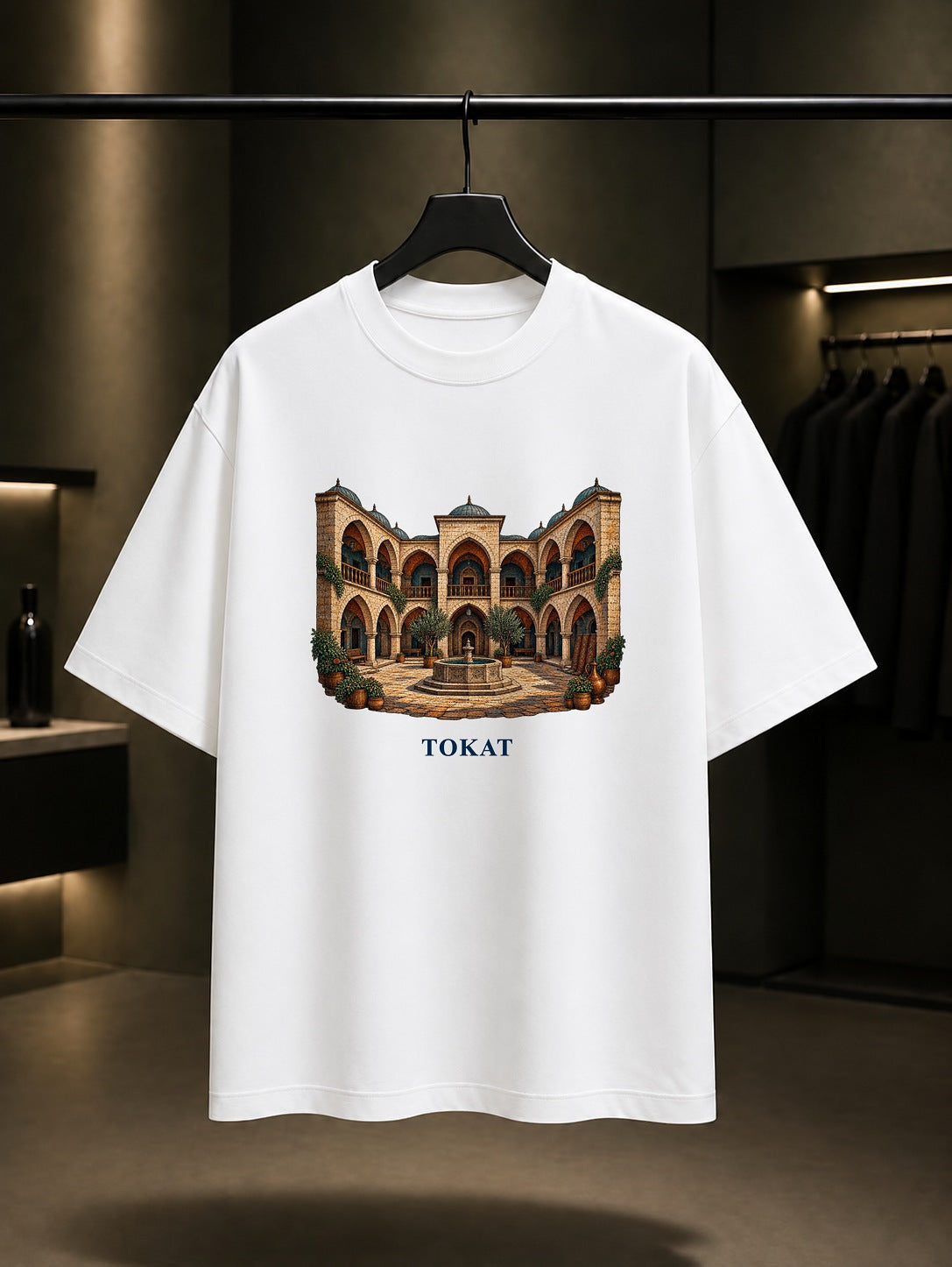 Tokat Taşhan baskılı beyaz t-shirt