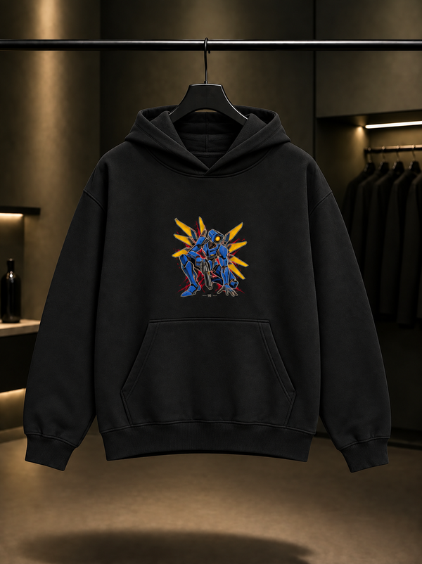 ULTRAKILL V1 Wing Array Kapüşonlu Sweatshirt — Siyah