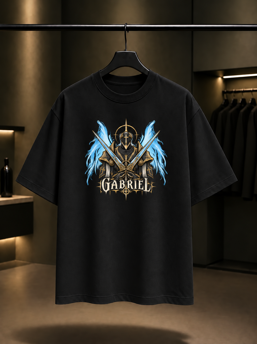 ULTRAKILL Gabriel Divine Blade Tişört — Siyah