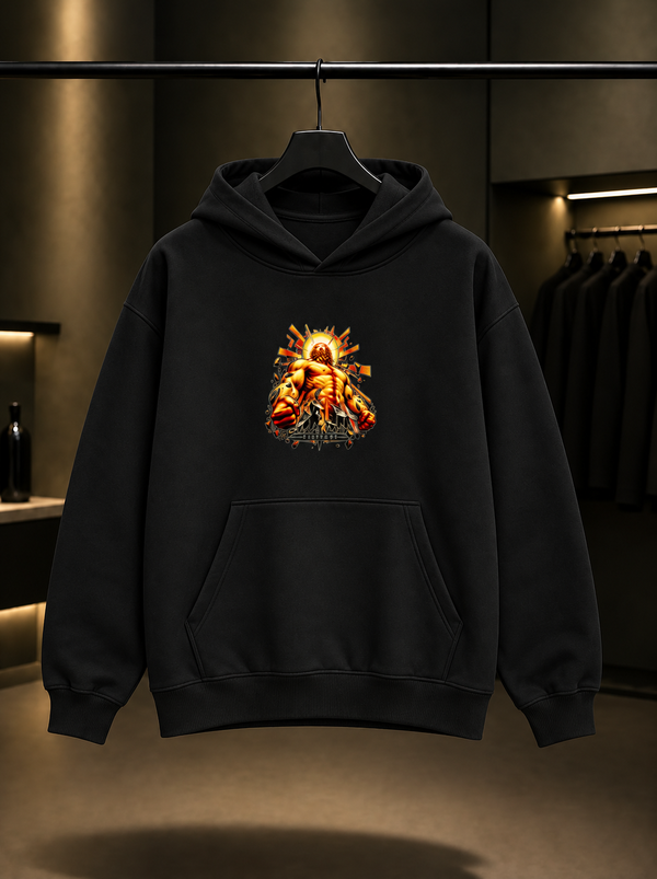 ULTRAKILL Sisyphus Prime Kapüşonlu Sweatshirt — Siyah
