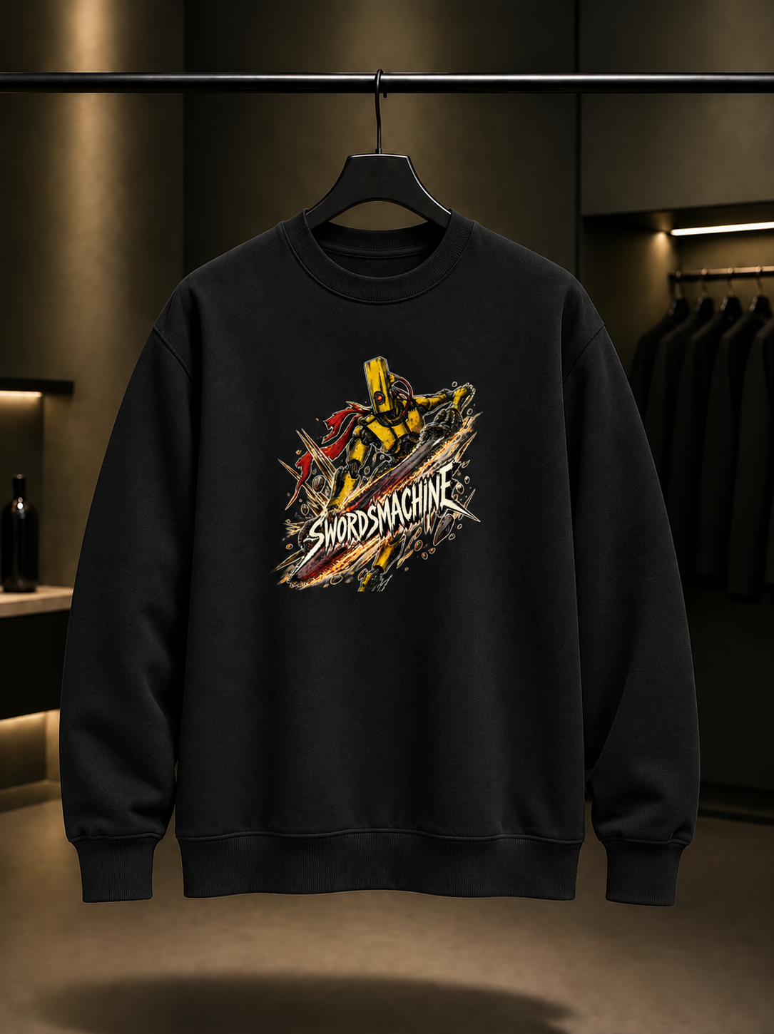 ULTRAKILL Swordsmachine Sweatshirt — Siyah