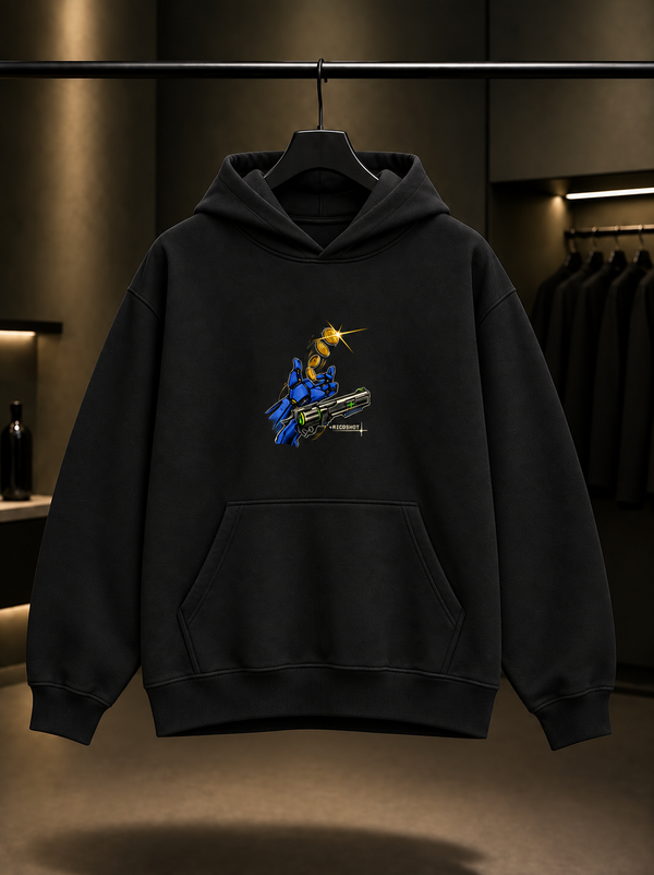 ULTRAKILL Coin Ricochet Kapüşonlu Sweatshirt — Siyah
