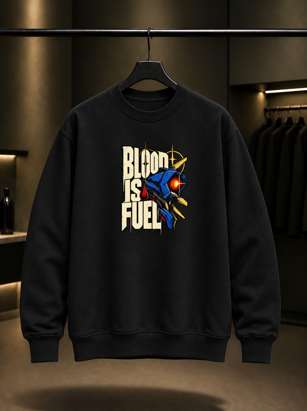 ULTRAKILL Blood Is Fuel Sweatshirt — Siyah