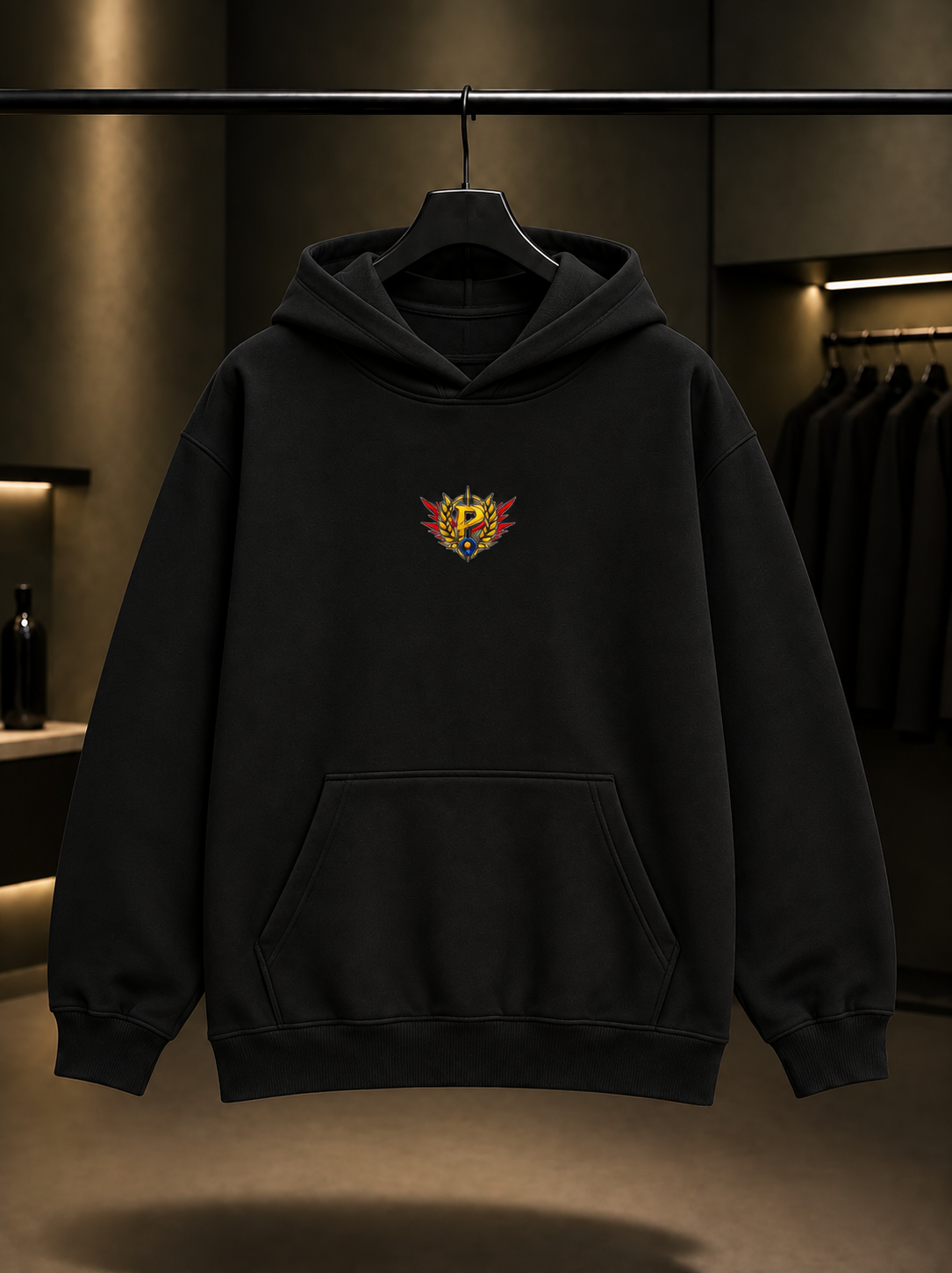 ULTRAKILL Mini P-Rank Kapüşonlu Sweatshirt — Siyah