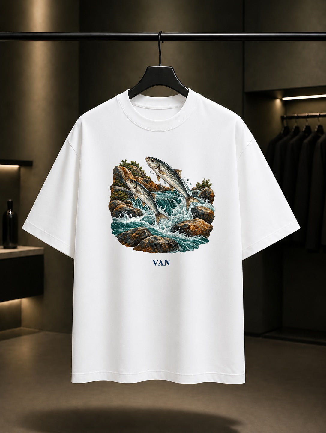Van İnci Kefali baskılı beyaz t-shirt
